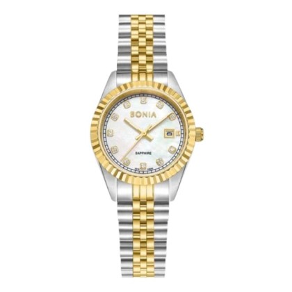 Bonia Noble Elegance BNB10550-6157 White Dial Stainless Steel Women Watch
